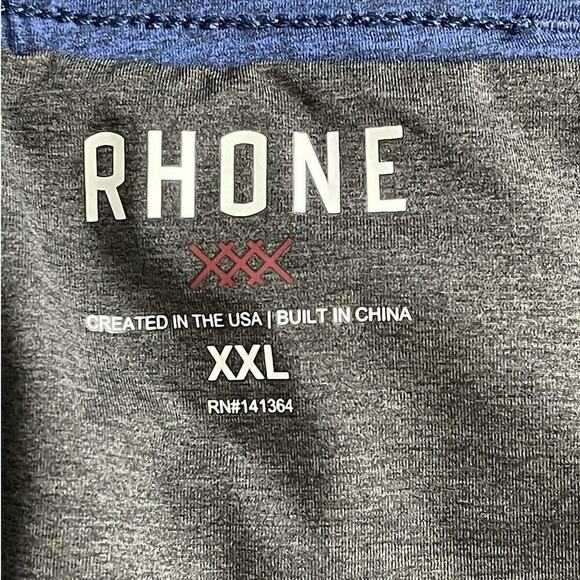 RHONE MEN'S RUNNING SHORTS NAVY BLUE SIZE XXL NWT‎ - Picture 5 of 8